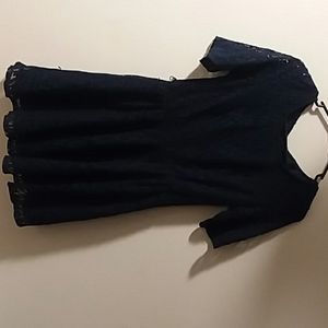 IZ BYER M NAVY BLUE DRESS